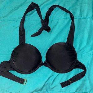 BLACK PUSH-UP BIKINI TOP